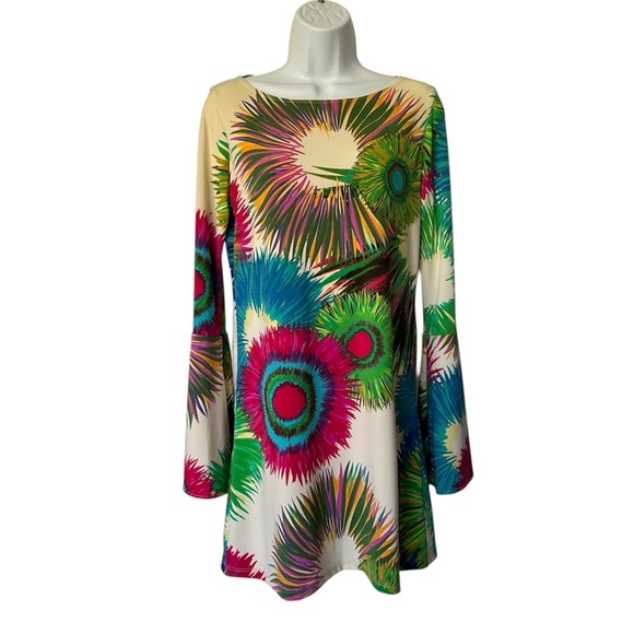 Coastal Girls Worth Avenue Palm Beach Vibrant Shift Dress Resort Chic S - Picture 7 of 7